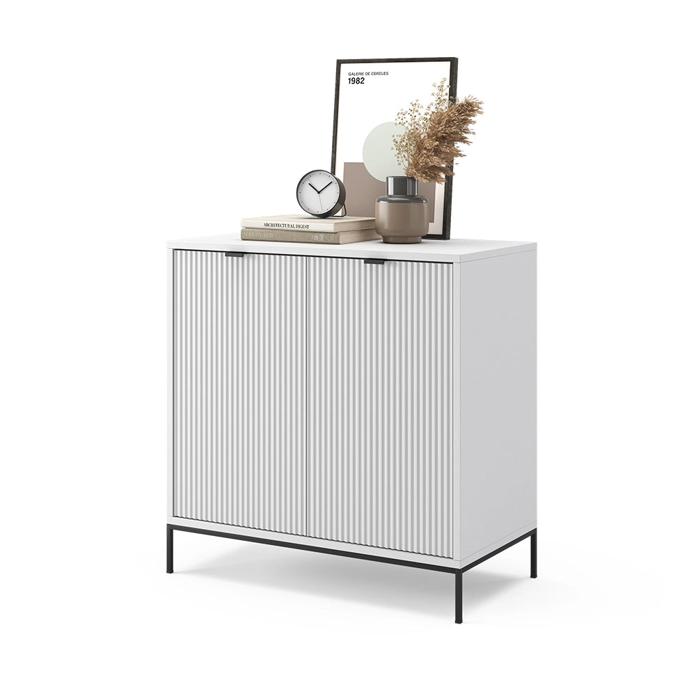 Vicco Cassettiera Bianco 42 x 81.2 cm con 2 porte