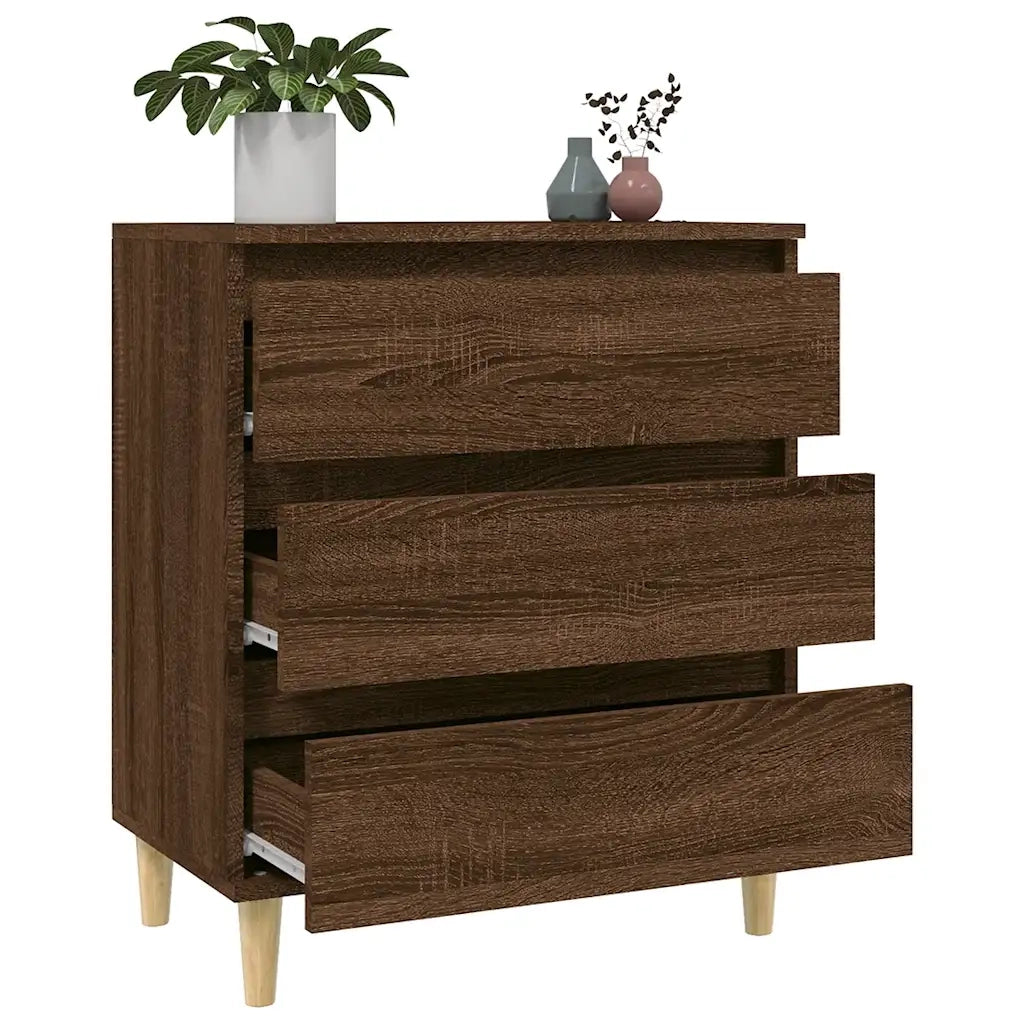 Credenza Rovere Marrone 60x35x70 cm in Legno Multistrato cod mxl 27282