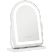 Specchio Trucco con Luce LED Regolabile ¨C zephmum ¨C Bianco 33x12x44,5 cm