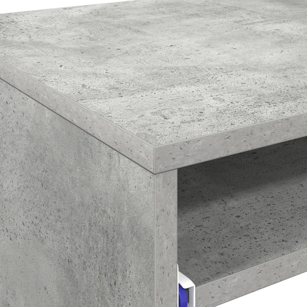 Scrivania per Computer Grigio cemento Truciolare