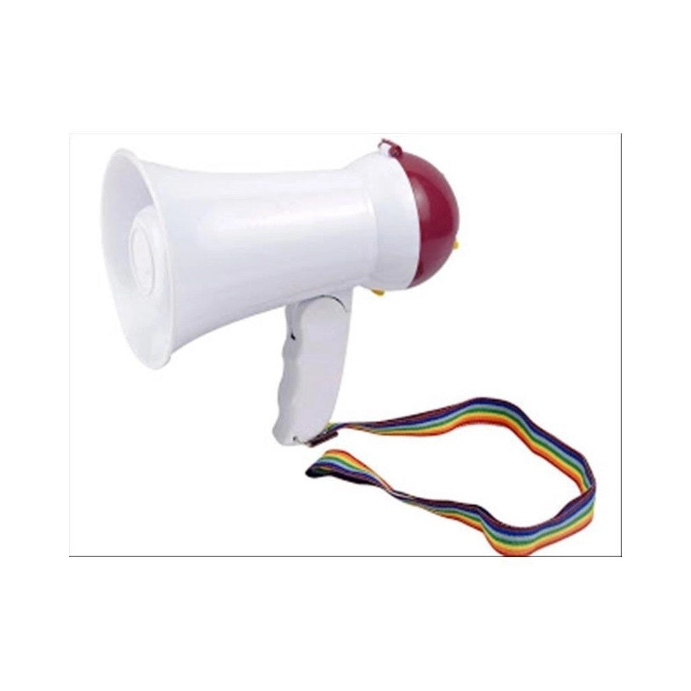 Trade Shop - Mini Megafono Portatile Altoparlante Vocale Musicale Da Viaggio Portata 100 Mt -