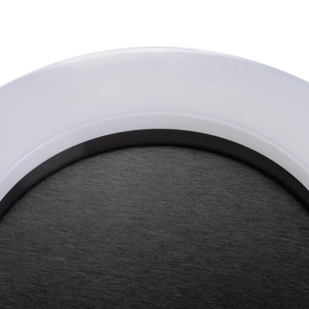 Plafoniera tonda 32cm LED 24W nero/bianco Tura Miledo
