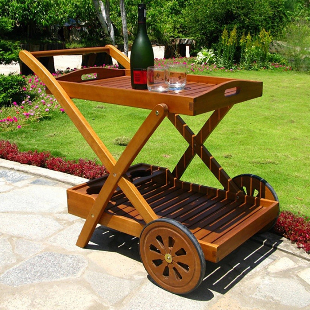 Trolley Bar 89x56x76 h cm in Legno Marrone