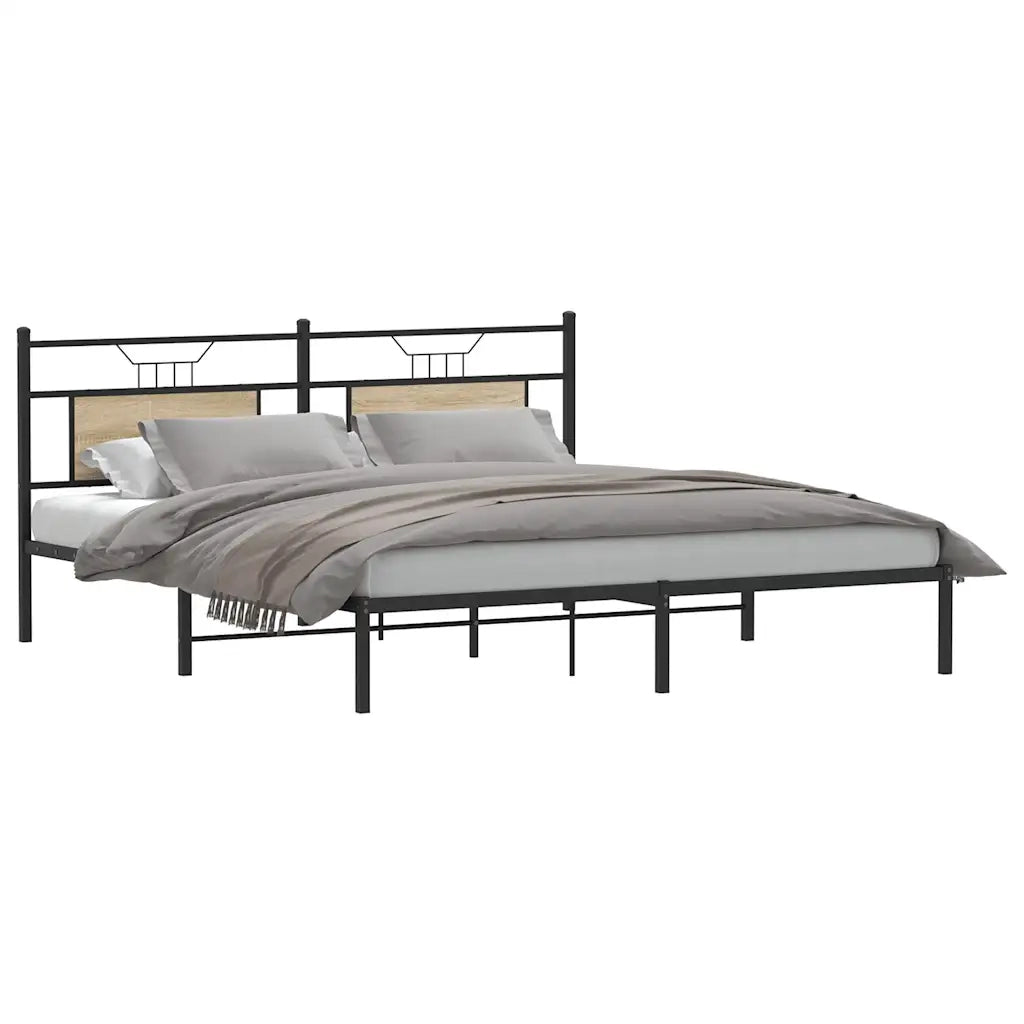 Giroletto senza Materasso Rovere Sonoma 183x213cm in Truciolato 4106797
