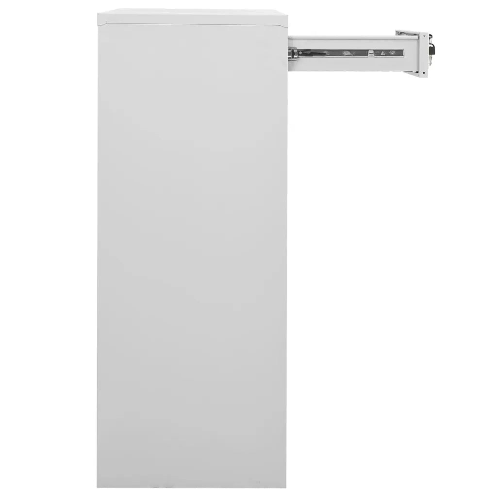 Armadio per Ufficio Grigio Chiaro 90x40x102 cm in Acciaio 336410