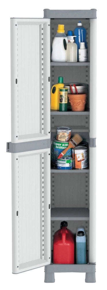 1pz armadio terry wave 1anta cm 35x44x181h quattro ripiani 2350ruw cod:ferx.9320