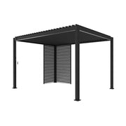 Pergola bioclimatica 3x4m in alluminio  + 1 persiana 1m + 1 persiana