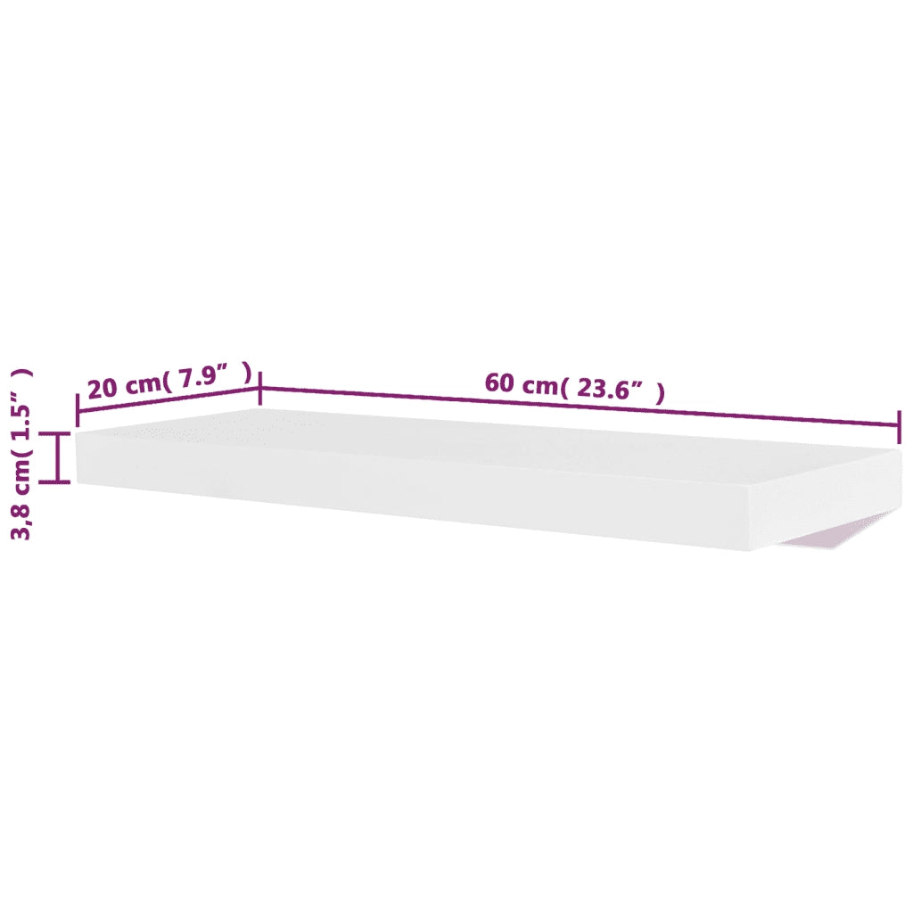 Mensole a Parete 4 pz Bianche 60 cm cod mxl 53513