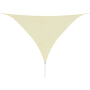 Vela ombreggiante/ombrellone triangolare in tessuto Oxford 3,6 x 3,6 x 3,6 m crema 02_0008669
