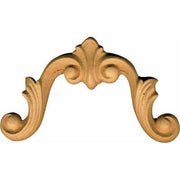 Fregio per Mobili in Pasta di Legno finitura Grezza 97x60 mm art. 03.4045 pz. 2