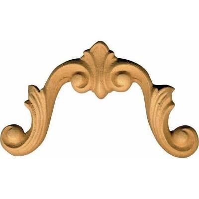 Fregio per Mobili in Pasta di Legno finitura Grezza 97x60 mm art. 03.4045 pz. 2