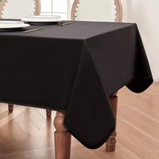 Tappeto da tavolo, asciugabile, microfibra e seta, tappeto da tavolo 2 in 1, utilizzabile su entrambi i lati, per matrimoni, compleanni, cene di Natale, feste (nero, 140 x 180 cm)