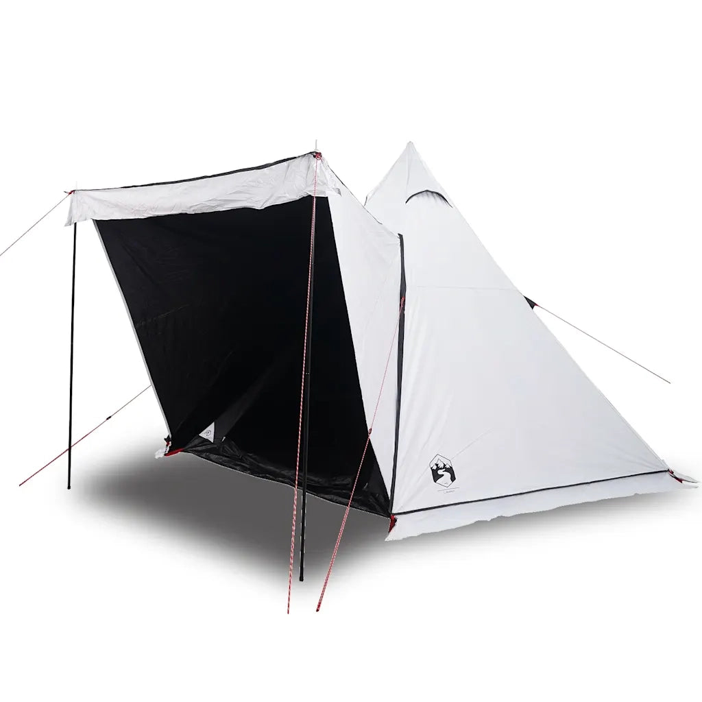 Tenda Familiare Tipi 6 Persone Bianca Tessuto Impermeabile