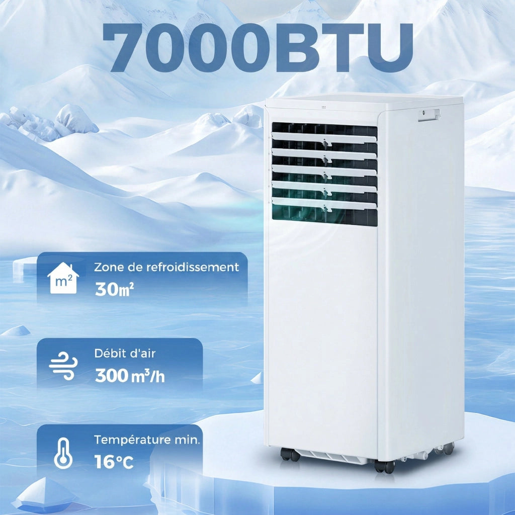 Climatizzatore portatile 7000 BTU ¨C zephmum ¨C Bianco