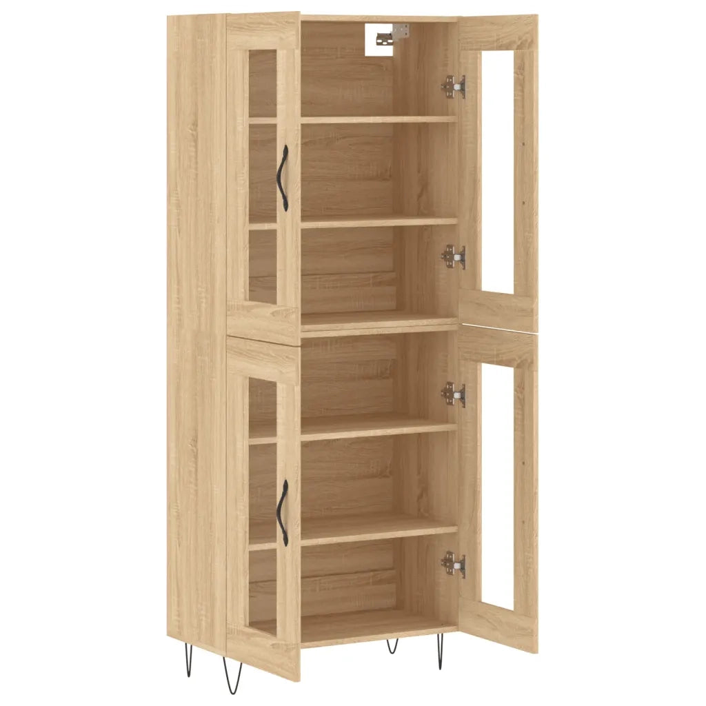 Credenza Rovere Sonoma 69,5x34x180 cm in Legno Multistrato 3198308