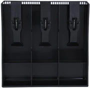 Cassa di Rifornimento Portatile - 3 Compartimenti per Biglietti - 3 Compartimenti per Monete - 9,6 x 9,6 x 1,4 Pollici - Cassa di Cassa