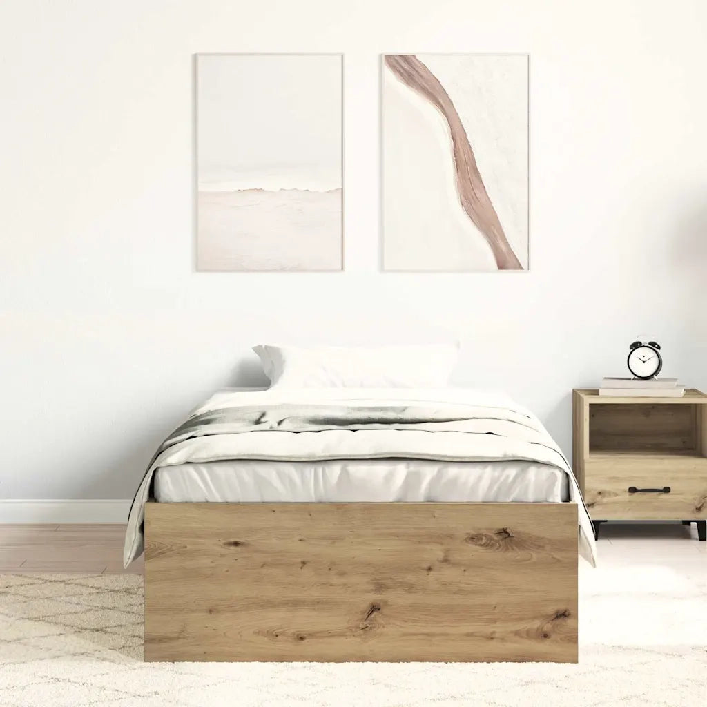Giroletto senza Materasso Rovere Artigianale 90x190cm 3328826