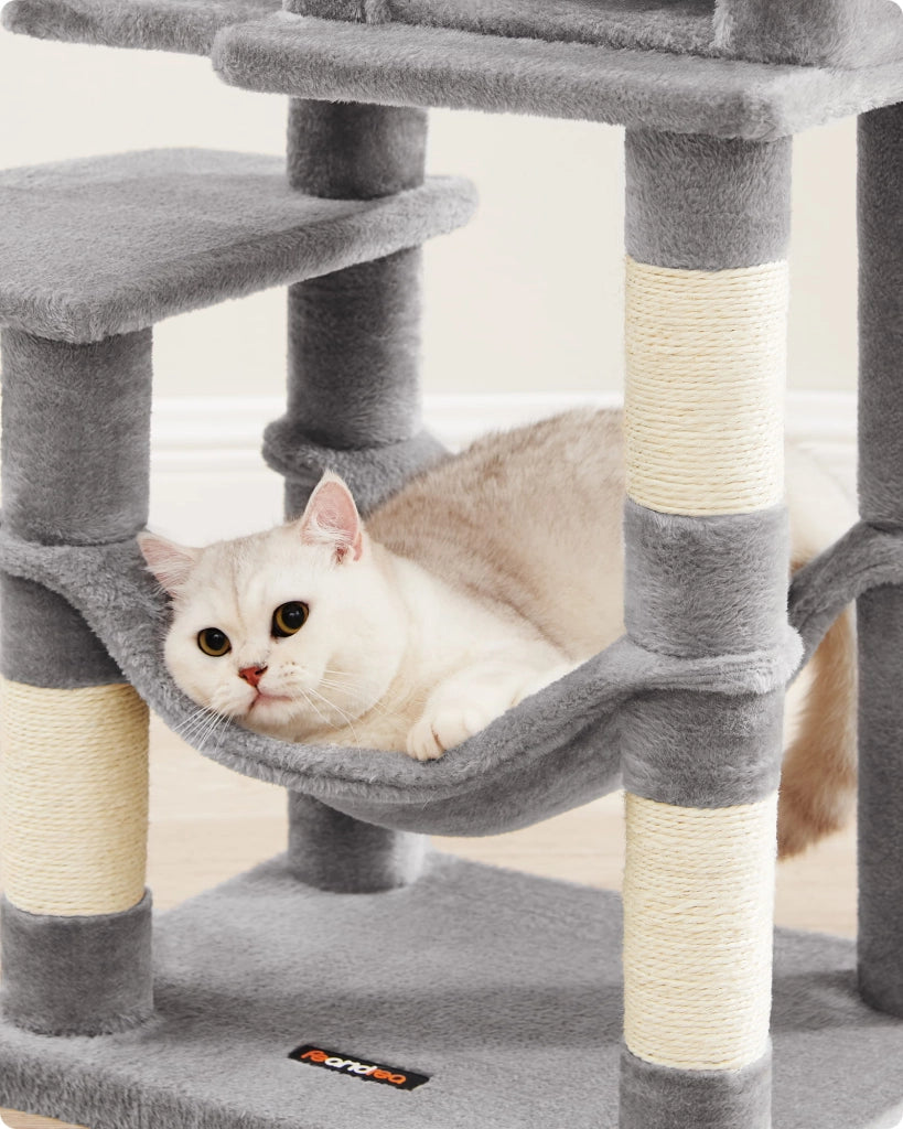 Tiragraffi per gatti VALORA - Grigio chiaro, corda di sisal, PCT261W01