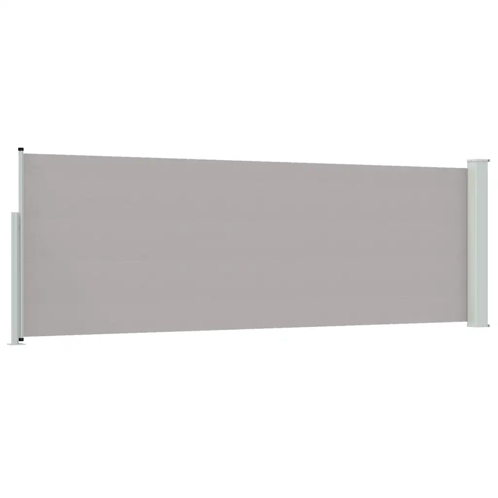 Tenda da Sole | Tenda laterale Retrattile per Patio 100x300 cm Grigio