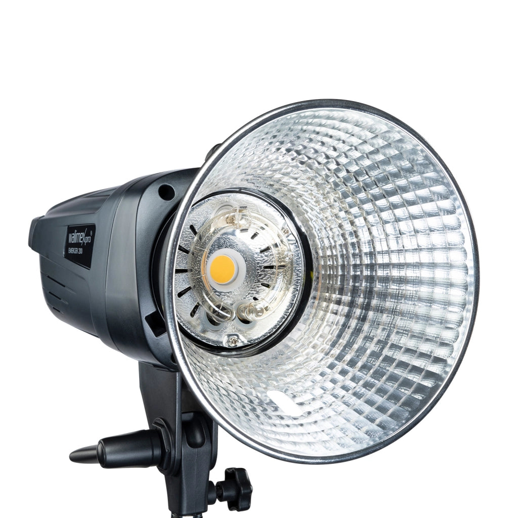 Emerger 200 flash fotografico con potenza di 200 Ws, radio a 2,4 GHz, tempo di ricarica breve, luce LED dimmerabile per studio foto