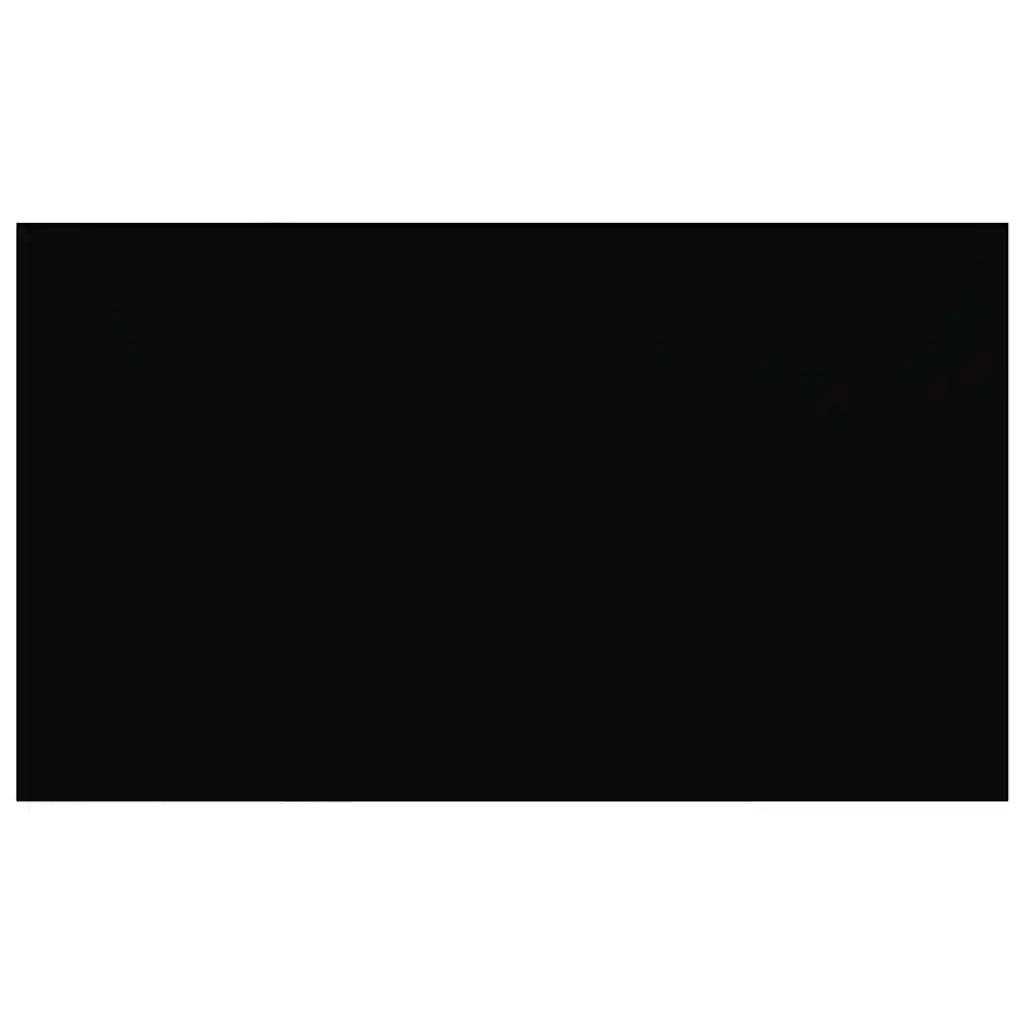Scaffale a Parete Nero Lucido 40x23,5x3,8 cm in MDF