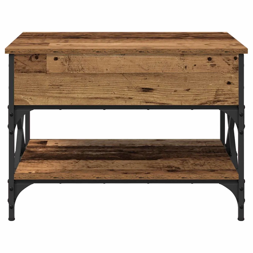 Tavolino da Salotto-Tavolino da soggiorno-Tavolo Legno vecchio 70x50x50cm Legno multistrato