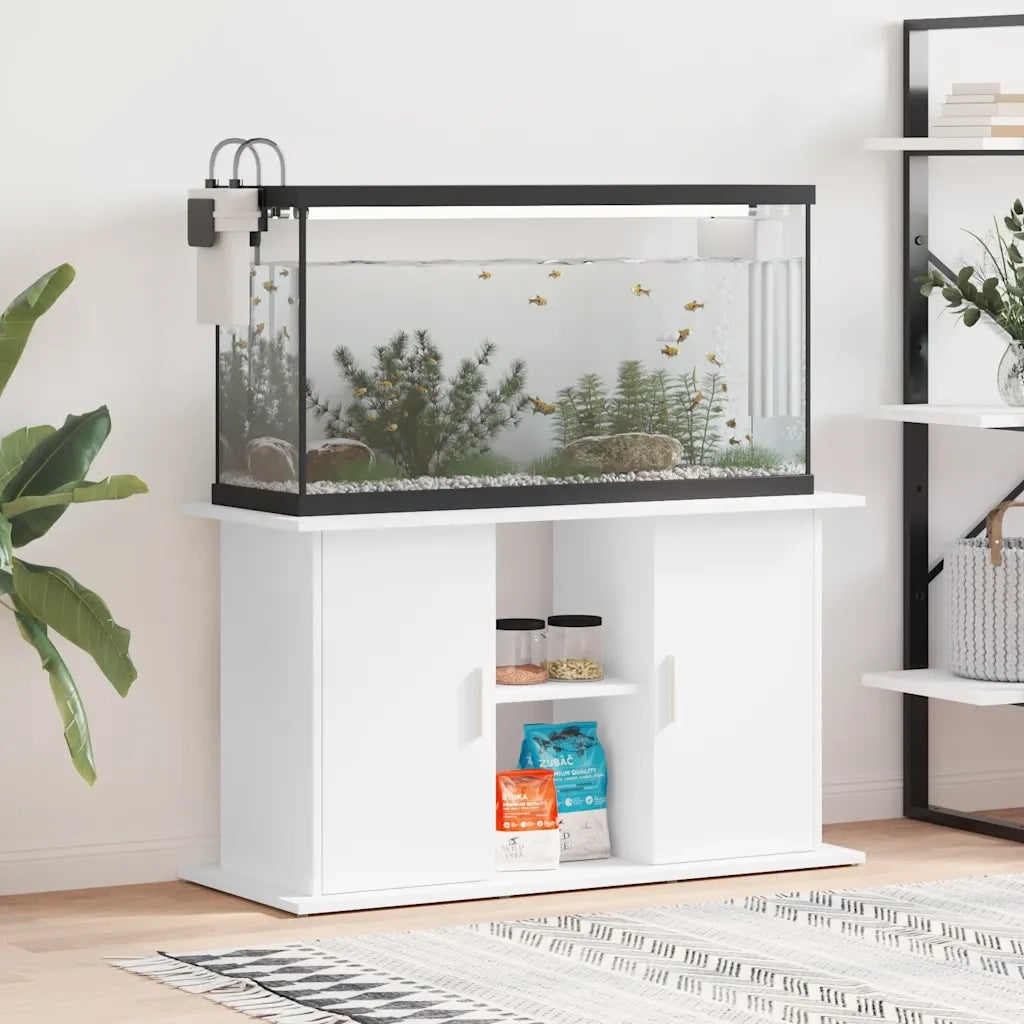 Supporto per Acquario 101x41x58 cm in Legno Multistrato Bianco CFW6266837