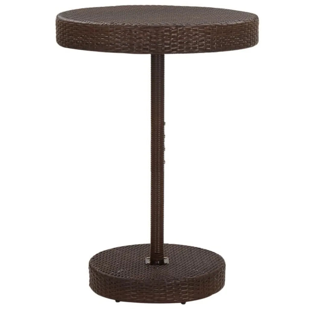 Set da Bar da Giardino 5 pz con Cuscini in Polyrattan Marrone 3094774