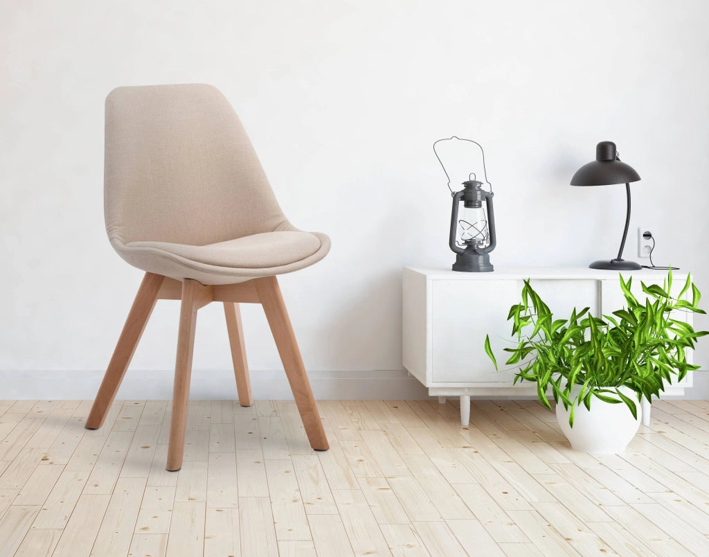 Sedia Borneo Tessuto V2 crema,natura