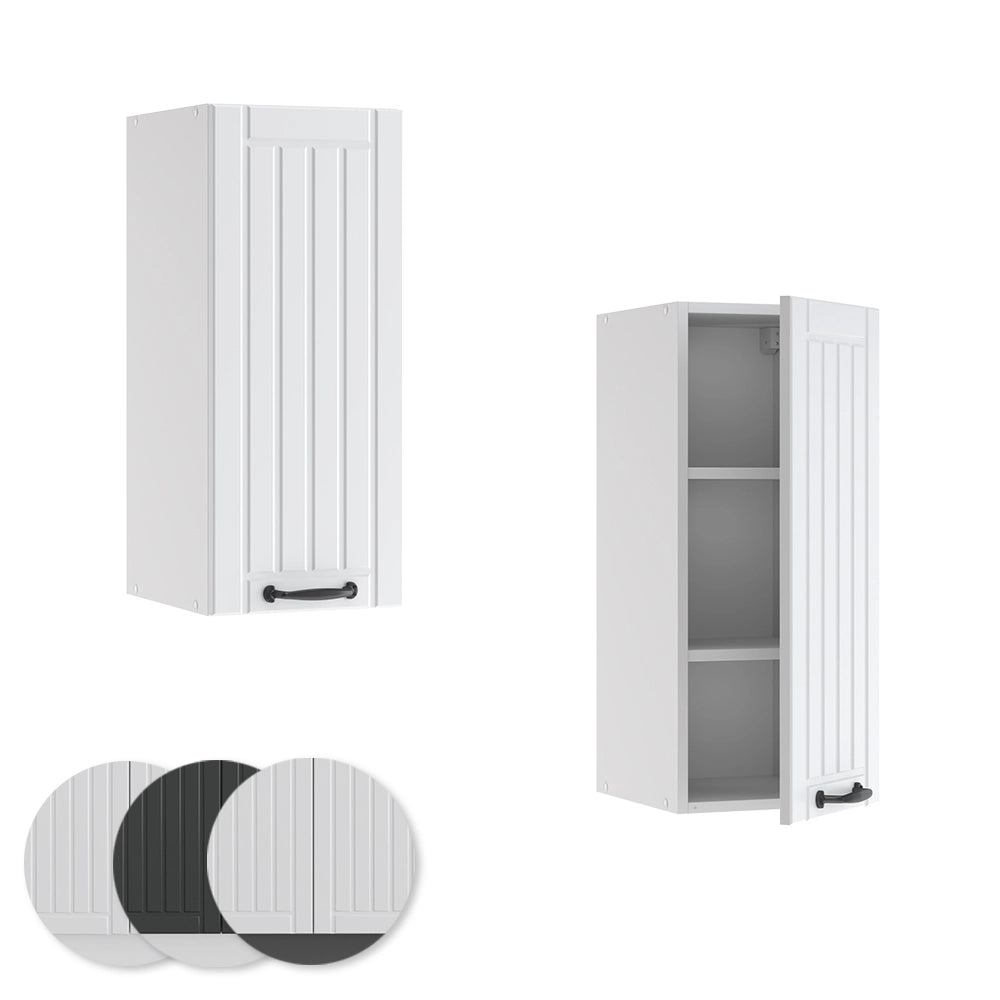 Vicco Pensile da cucina Bianco casa di campagna 30 cm
