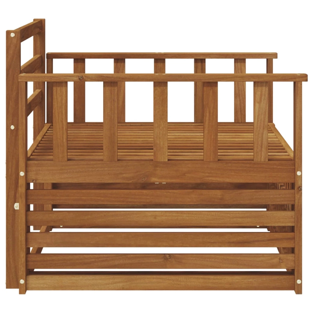 2 Pezzo Divano da esterno-Divano da Giardino-Sofa da giardino Naturale 747216