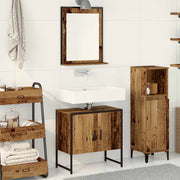 Set di mobili per il bagno 2 pcs Marrone Legno multistrato 3334327