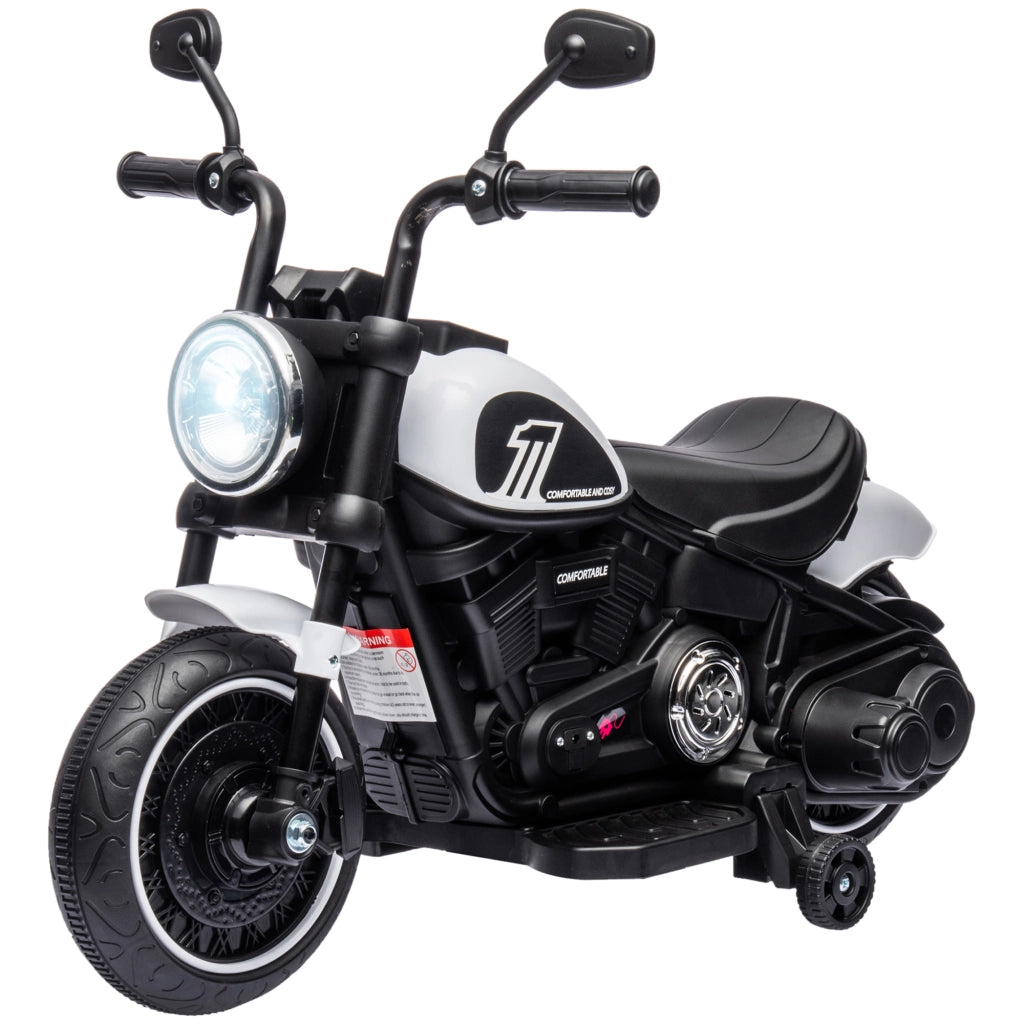 Moto Elettrica Bambini 18-36 Meses ¨C zephmum ¨C Bianco 6V