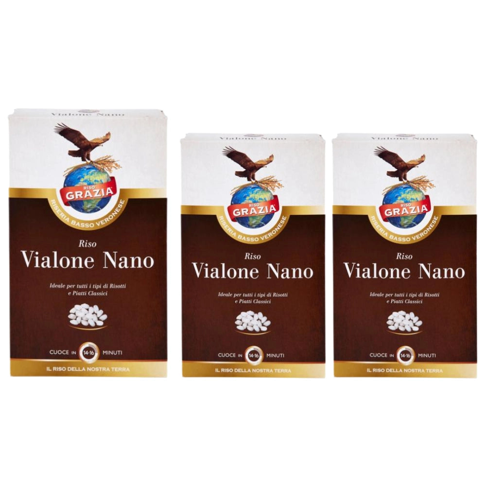 Riso grazia vialone nano delle terre venete 3 confezioni da 1 kg