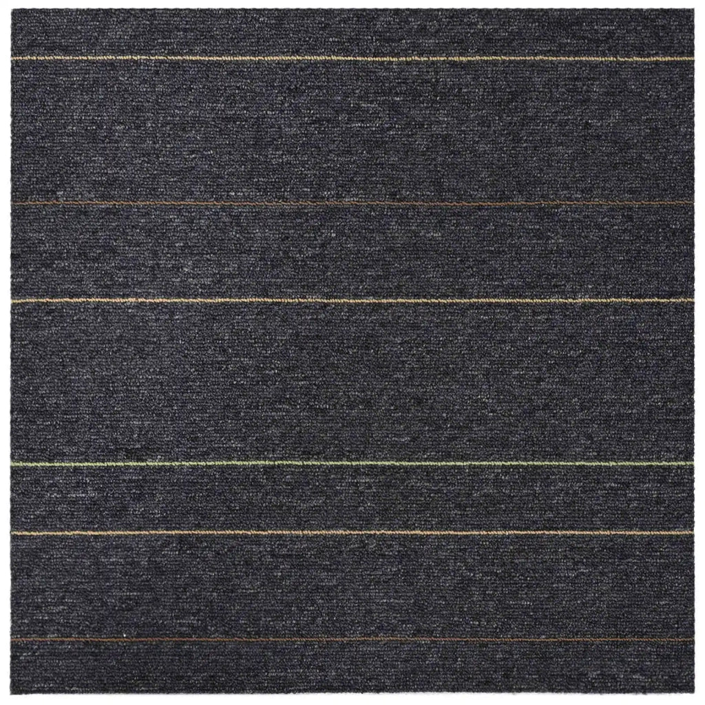 Piastrella per Tappeto Grigio scuro con strisce 50 x 50 cm CFW5439417