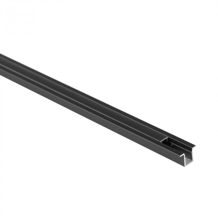 Profilo LED PW02 incasso nero diffusore nero 2m Ecolight