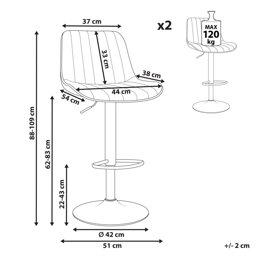 Set di 2 sedie da bar in velluto beige chiaro gambe in acciaio nero senza braccioli set da pranzo salotto soggiorno moderno