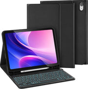 Tastiera wireless per iPad 10,9 pollici - Bluetooth - Protezione per tablet PC Windows - Nero colorato - Versione italiana.