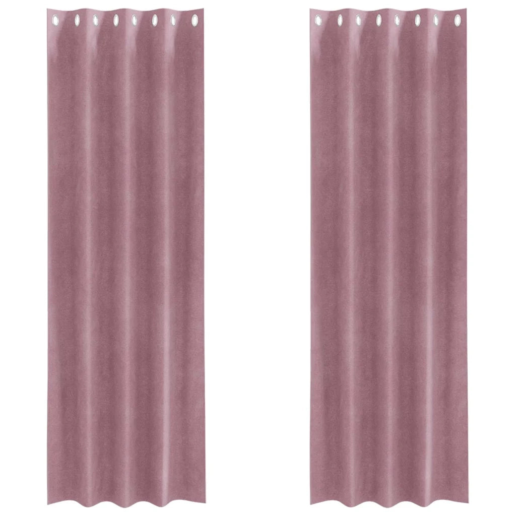 Tende oscuranti 2 pcs Rosa scuro 140 x 225 cm Velluto 4107240