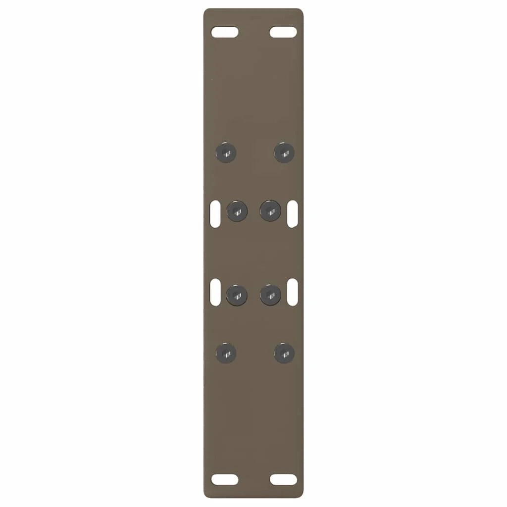 Set di 2 gambe per tavolino da caffè a forma di A 38 x 42-43 cm stabilità ottimale estetica moderna acciaio nero 02_0057111