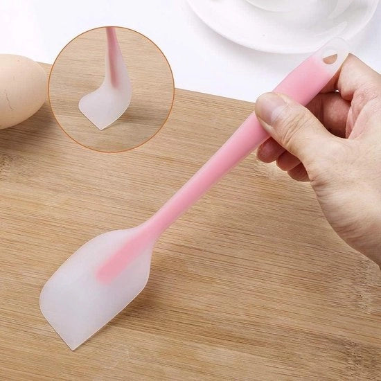 Spata per torta e cucchiai in silicone - rossa - set di cucchiai e spatole per cucina