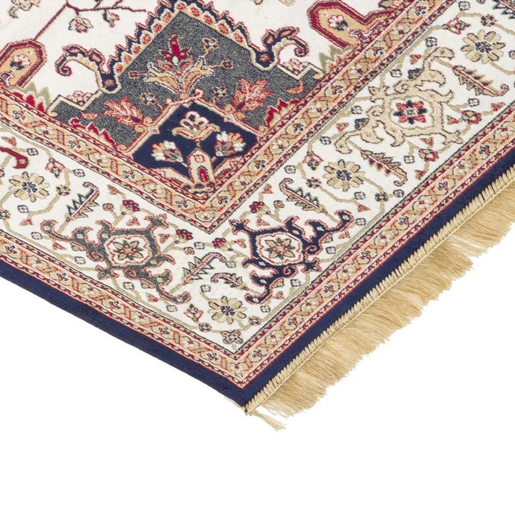 Tappeto RUBINE 304 Heriz BLU cm.160x230 disegno classico persiano stile orientale tradizionale. Tappeto salotto, soggiorno, camera da letto, ingresso, corridoio.