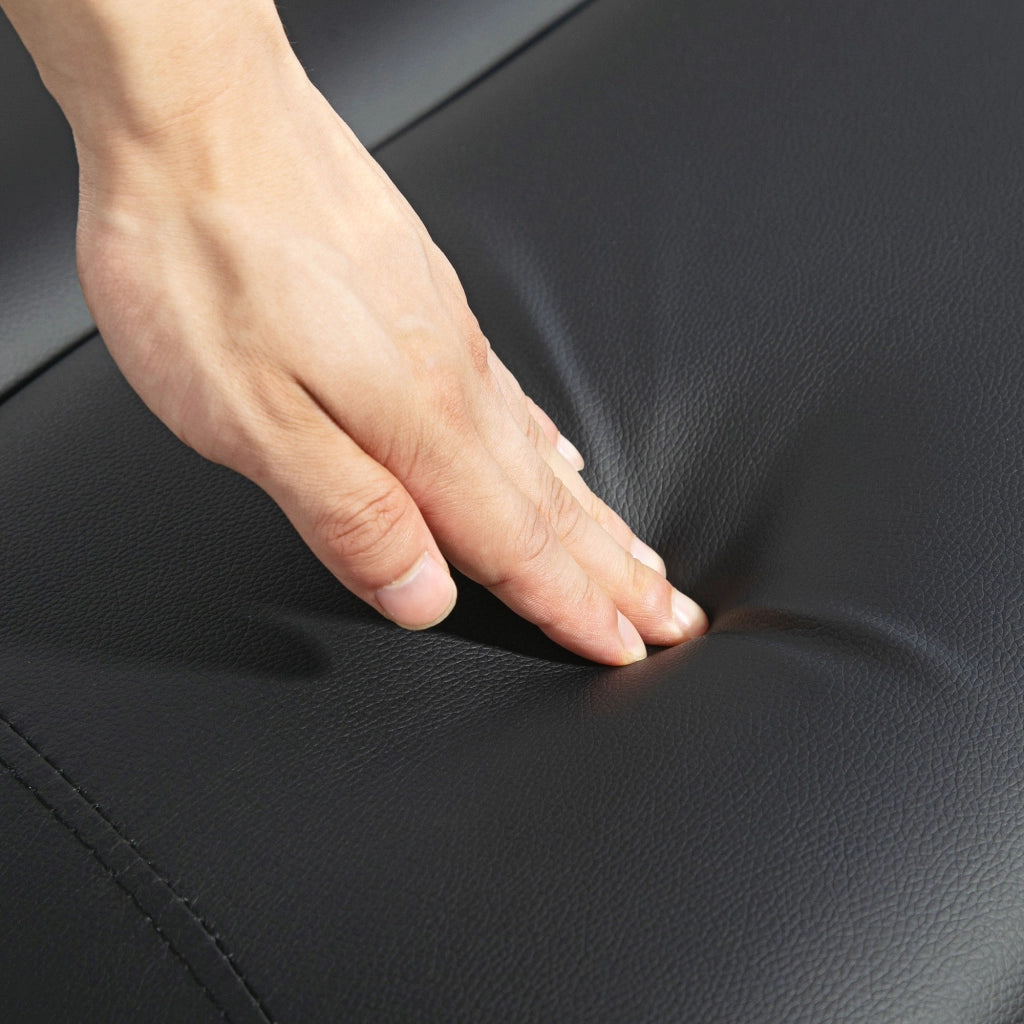 Lettino da Massaggio Fisioterapia Pieghevole Altezza Regolabile 215x60x61-84 cm Struttura in Alluminio Nero