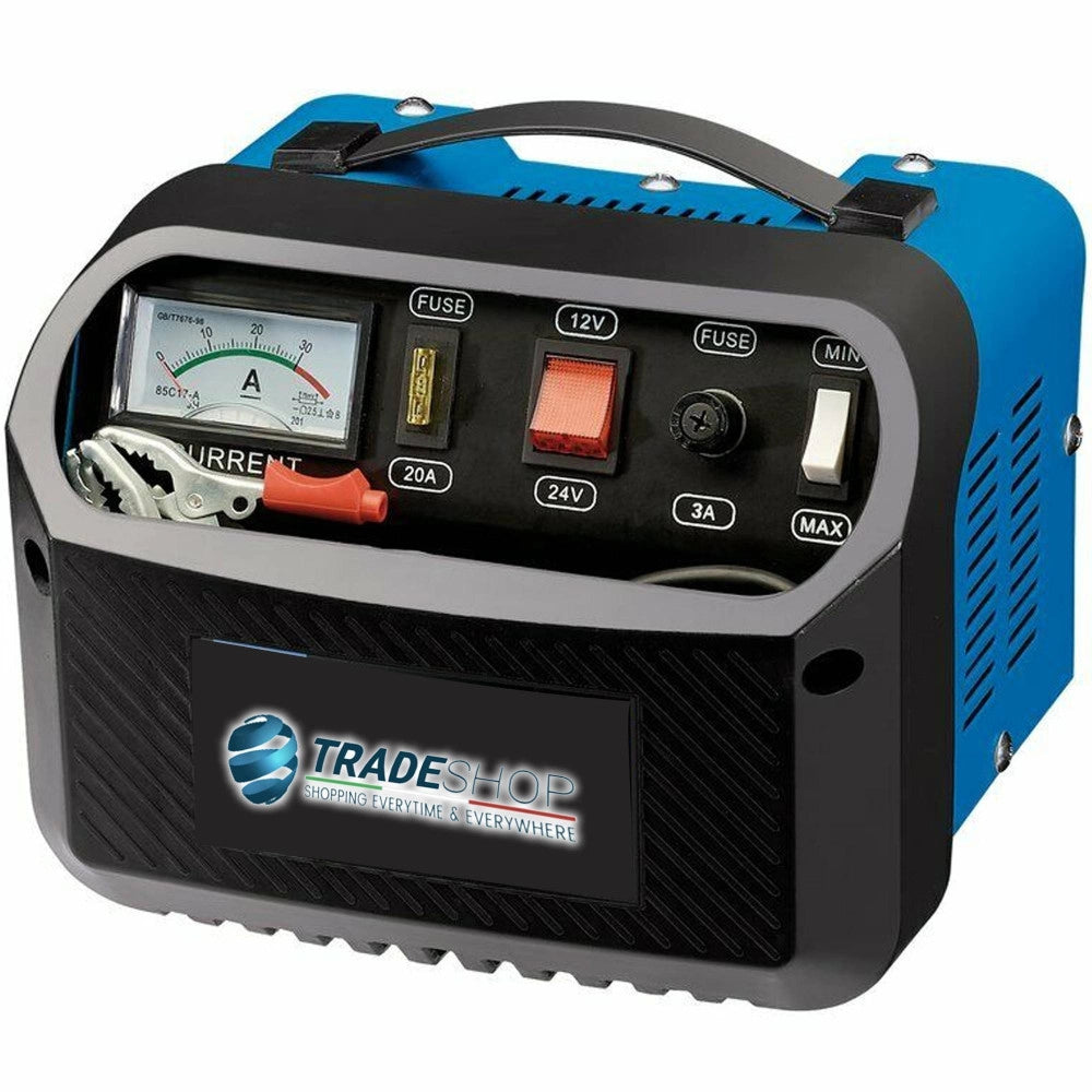 Trade Shop - Carica Batterie Cb60a Auto Moto Camper Barca 12/24v 360w 60a Emergenza Booster -