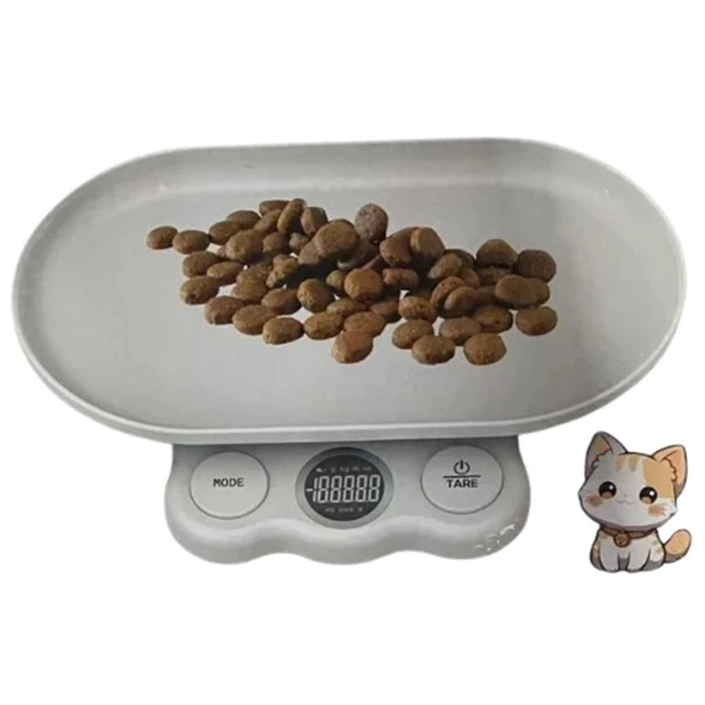 Trade Shop - Mini Bilancia Digitale Per Misurazione Alimenti Animali Domestici Con Ciotola Q-c220 -