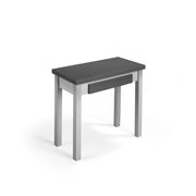 Tavolo cucina allungabile Herdasa effetto grafite?grigio L40/80 cm