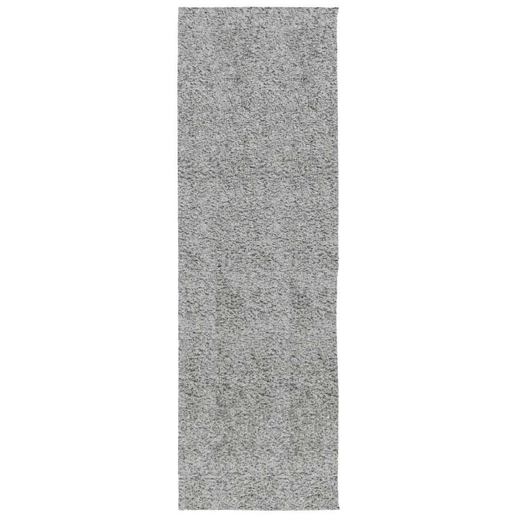 Tappeto Shaggy PAMPLONA a Pelo Lungo Moderno Grigio 80x250 cm
