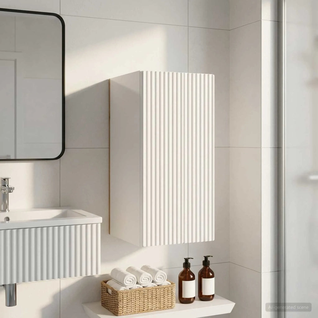 Armadio da bagno a muro ARNHEM Bianco Lucido 30 x 31 x 59 cm 896589