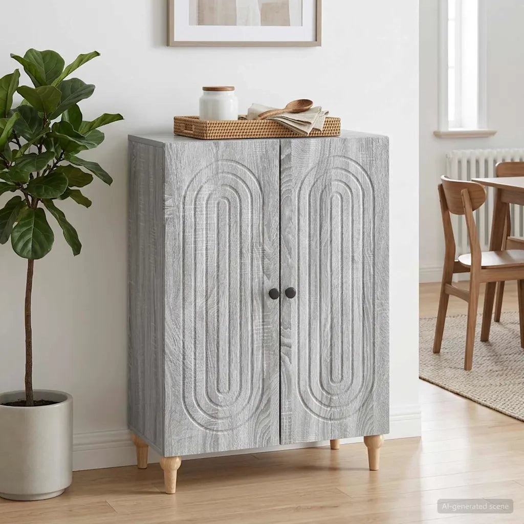 Credenza Grigio Sonoma 66 x 34,5 x 90 cm Legno ingegnerizzato 894131