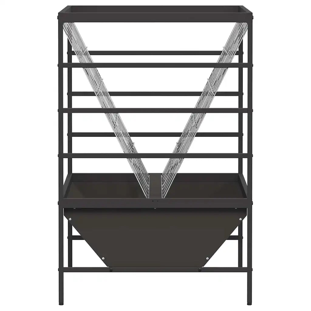 Mangiatore per Bestiame Nero 100 x 60 x 90 cm CFW9923610